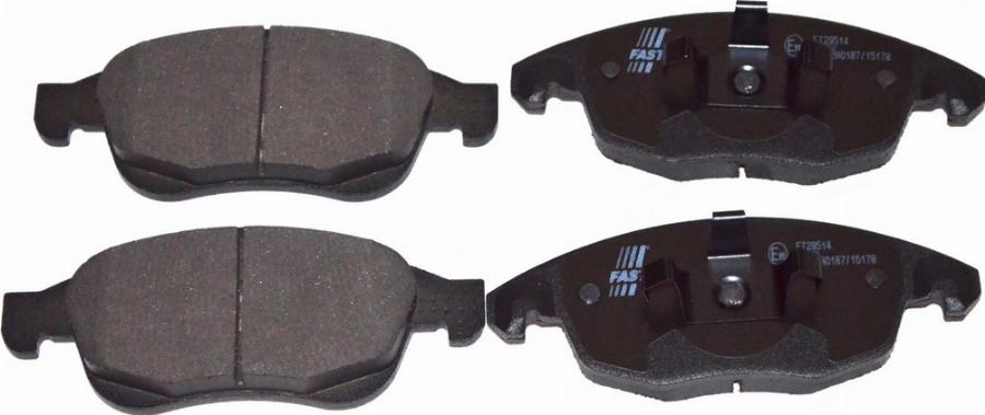 Fast FT29514 - Гальмівні колодки, дискові гальма autozip.com.ua