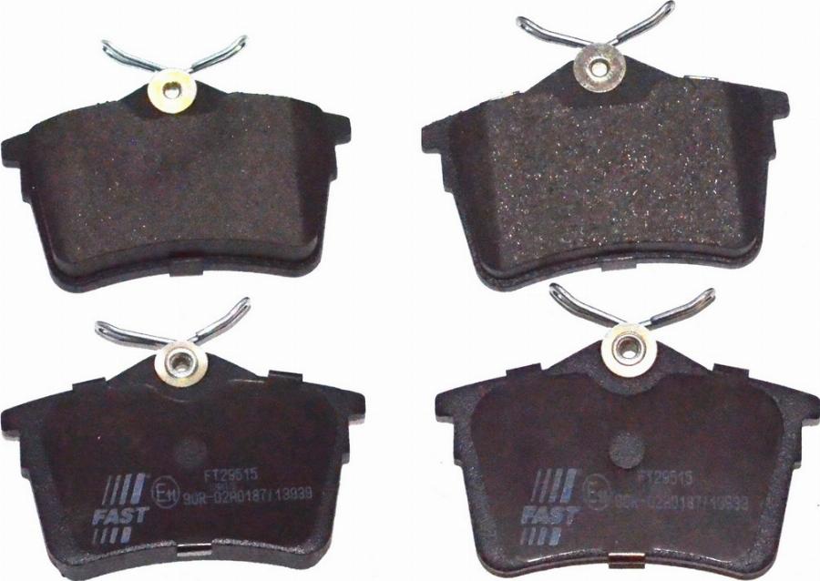 Fast FT29515 - Гальмівні колодки, дискові гальма autozip.com.ua