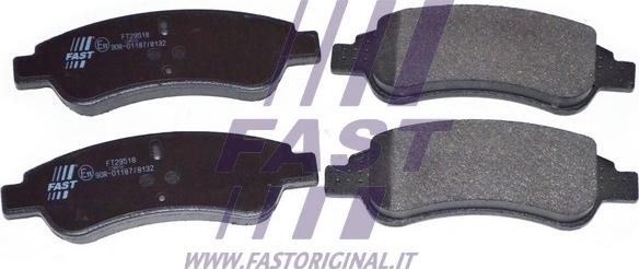 Fast FT29518 - Гальмівні колодки, дискові гальма autozip.com.ua