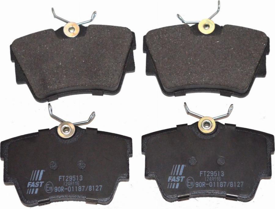Fast FT29513 - Гальмівні колодки, дискові гальма autozip.com.ua