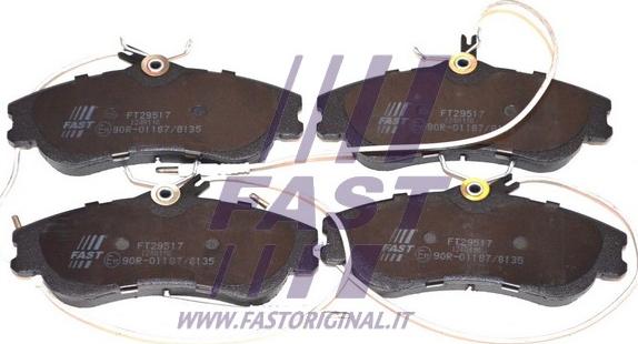 Fast FT29517 - Гальмівні колодки, дискові гальма autozip.com.ua