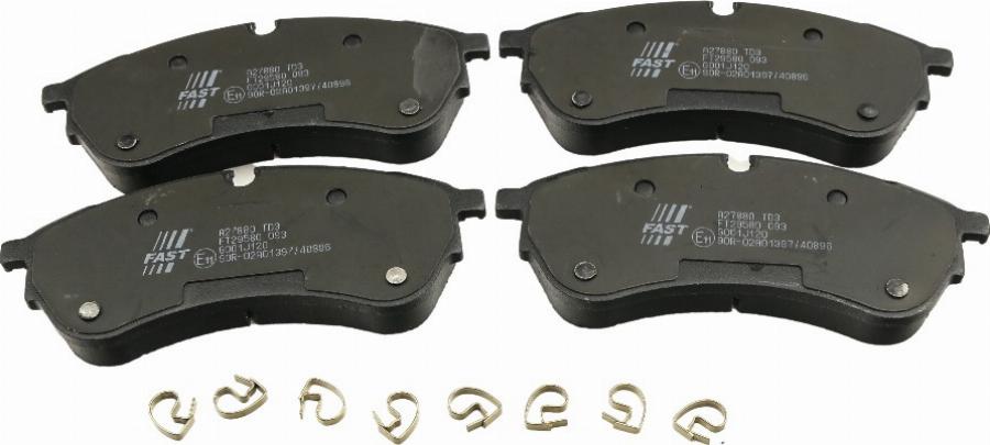 Fast FT29580 - Гальмівні колодки, дискові гальма autozip.com.ua