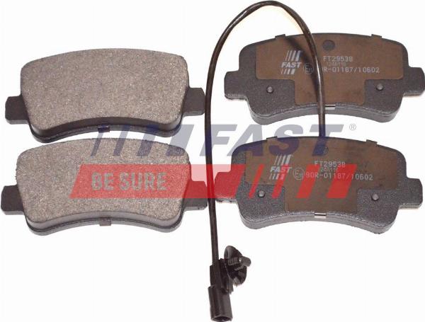 Fast FT29538 - Гальмівні колодки, дискові гальма autozip.com.ua