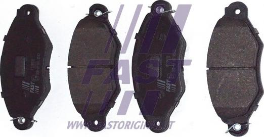 Fast FT29532 - Гальмівні колодки дискові перед. PSA 206-306-Xsara-Renault Kangoo 05.93- autozip.com.ua