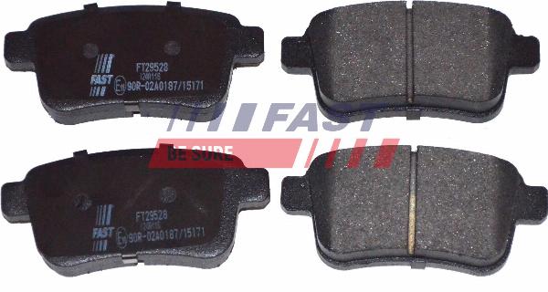 Fast FT29528 - Гальмівні колодки, дискові гальма autozip.com.ua