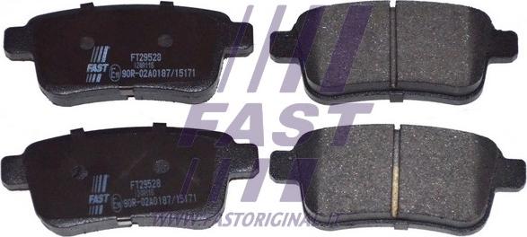 Fast FT29528 - Гальмівні колодки, дискові гальма autozip.com.ua