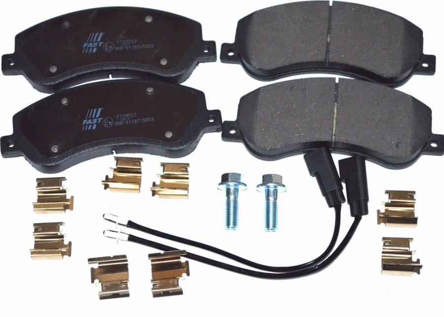 Fast FT29522 - Гальмівні колодки, дискові гальма autozip.com.ua