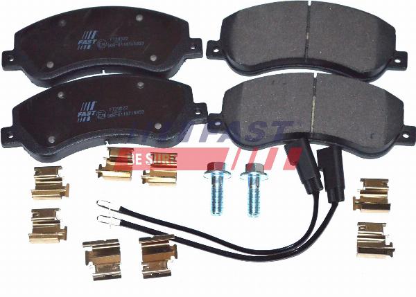 Fast FT29522 - Гальмівні колодки, дискові гальма autozip.com.ua