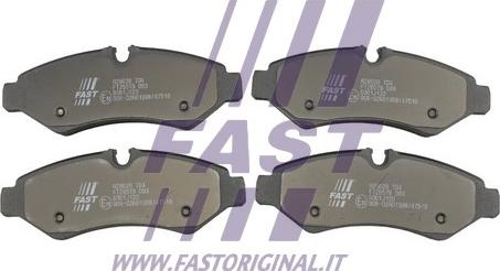 Fast FT29579 - Гальмівні колодки, дискові гальма autozip.com.ua