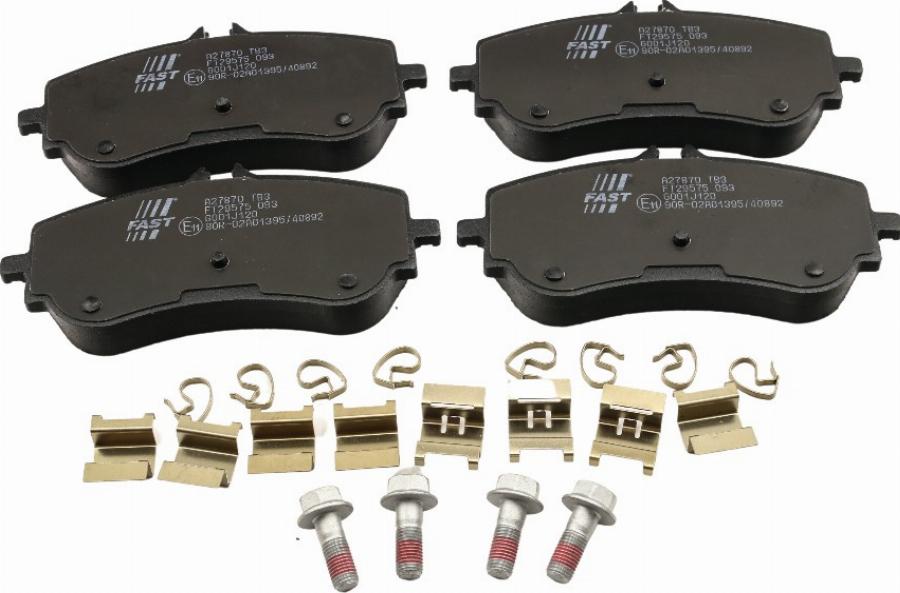 Fast FT29575 - Гальмівні колодки, дискові гальма autozip.com.ua