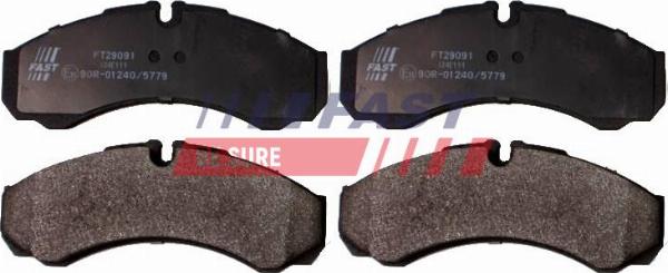Fast FT29091 - Гальмівні колодки, дискові гальма autozip.com.ua