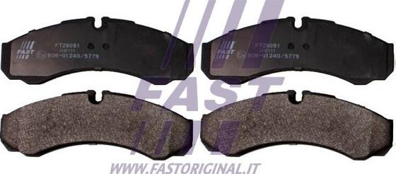 Fast FT29091 - Гальмівні колодки, дискові гальма autozip.com.ua