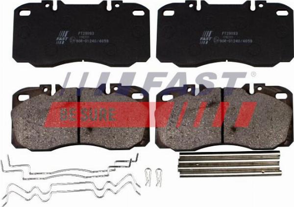Fast FT29093 - Гальмівні колодки, дискові гальма autozip.com.ua