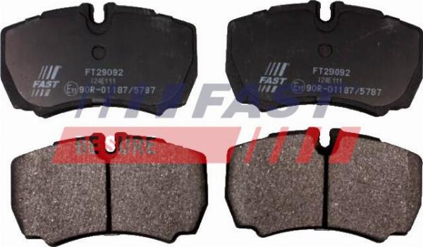 Fast FT29092 - Гальмівні колодки, дискові гальма autozip.com.ua