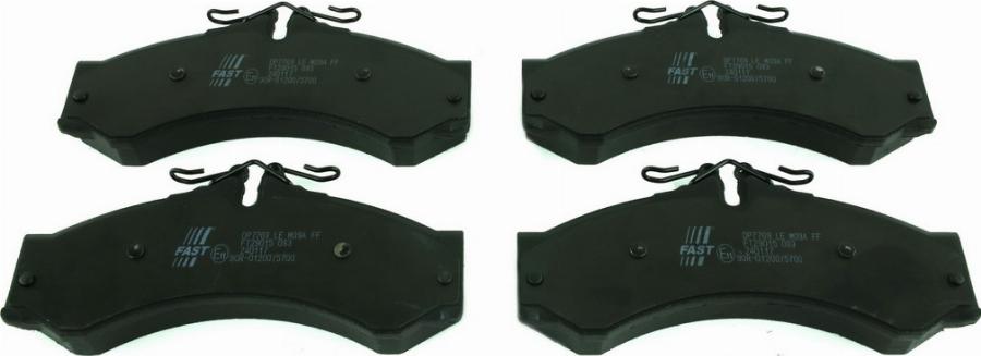Fast FT29015 - Гальмівні колодки, дискові гальма autozip.com.ua