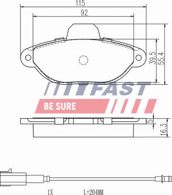 Fast FT29084 - Гальмівні колодки, дискові гальма autozip.com.ua