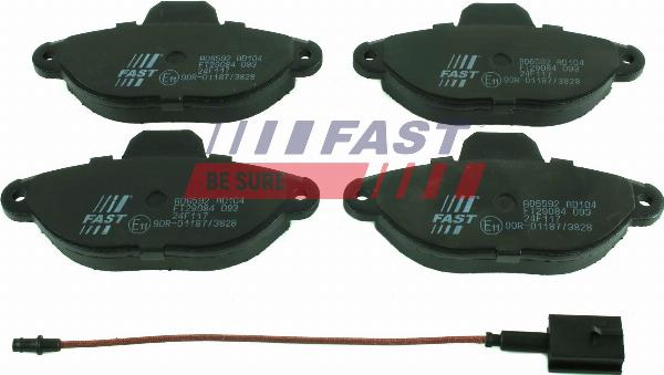 Fast FT29084 - Гальмівні колодки, дискові гальма autozip.com.ua