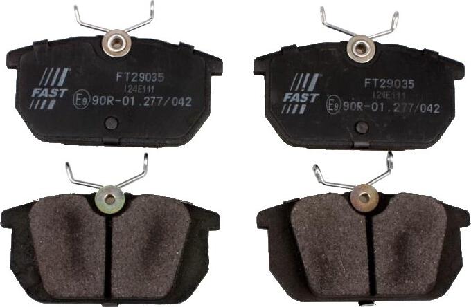 Fast FT29035 - Гальмівні колодки, дискові гальма autozip.com.ua