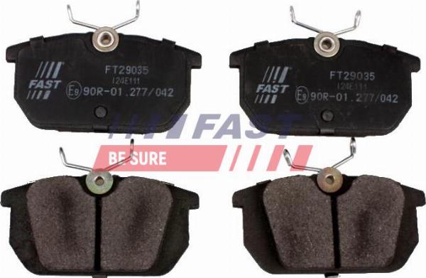 Fast FT29035 - Гальмівні колодки, дискові гальма autozip.com.ua