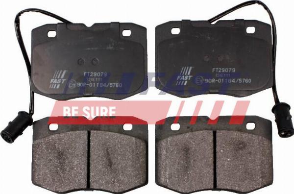 Fast FT29079 - Гальмівні колодки, дискові гальма autozip.com.ua