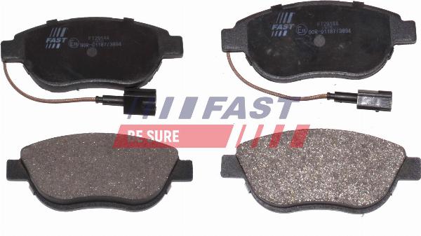 Fast FT29144 - Гальмівні колодки, дискові гальма autozip.com.ua