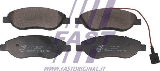 Fast FT29145 - Гальмівні колодки, дискові гальма autozip.com.ua