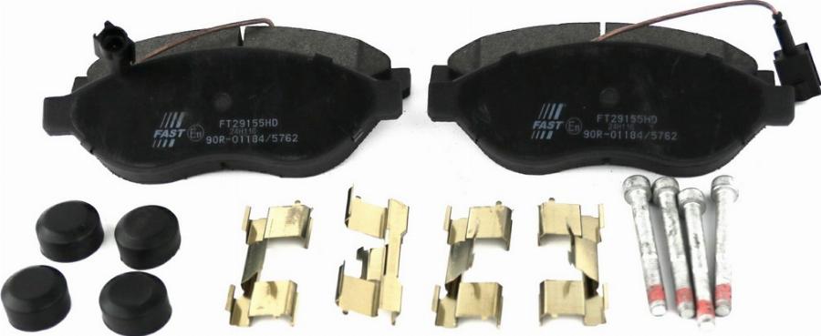 Fast FT29155HD - Гальмівні колодки, дискові гальма autozip.com.ua