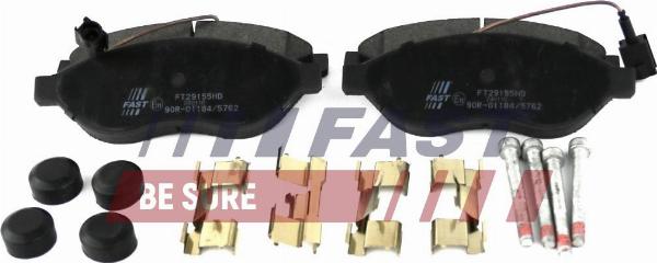 Fast FT29155HD - Гальмівні колодки, дискові гальма autozip.com.ua