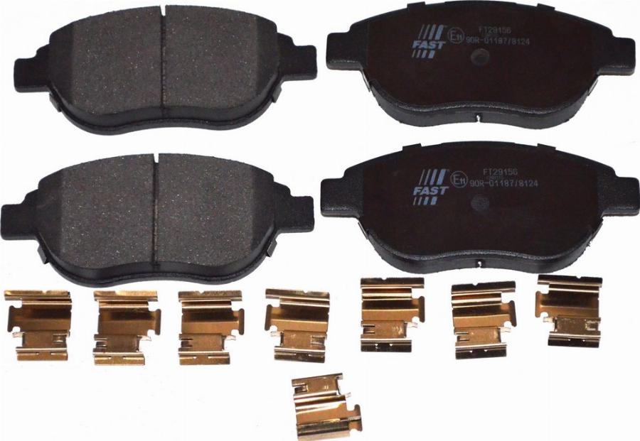 Fast FT29156 - Гальмівні колодки, дискові гальма autozip.com.ua