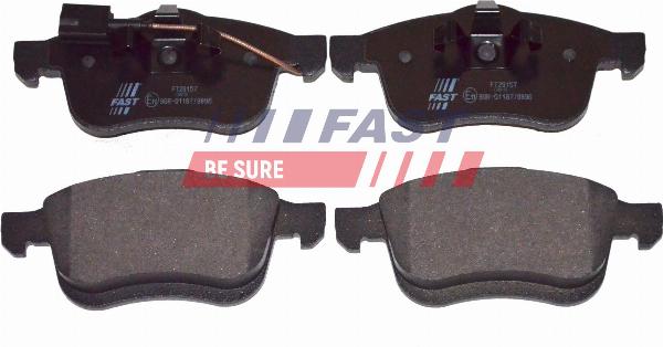Fast FT29157 - Гальмівні колодки, дискові гальма autozip.com.ua