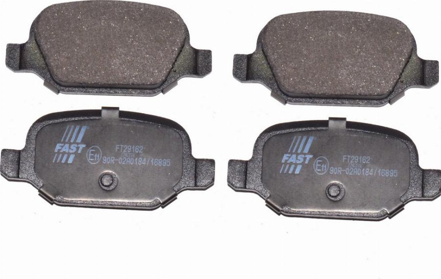 Fast FT29162 - Гальмівні колодки, дискові гальма autozip.com.ua