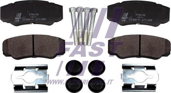 Fast FT29109 - Гальмівні колодки, дискові гальма autozip.com.ua
