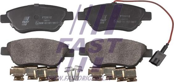 Fast FT29112 - Гальмівні колодки, дискові гальма autozip.com.ua
