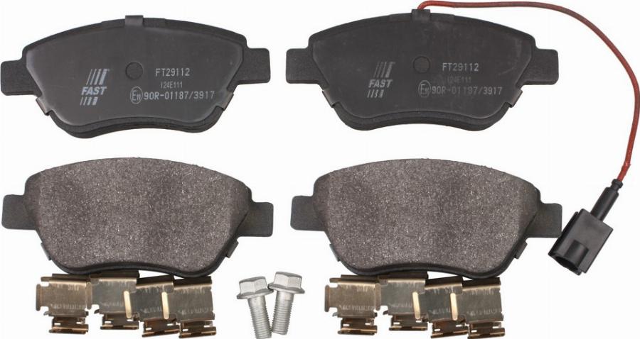 Fast FT29112 - Гальмівні колодки, дискові гальма autozip.com.ua