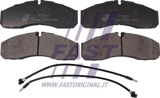 Fast FT29117 - Гальмівні колодки, дискові гальма autozip.com.ua