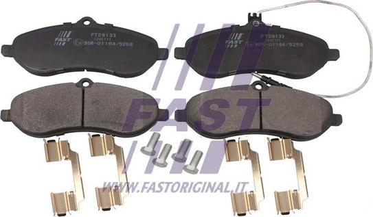 Fast FT29133 - Гальмівні колодки, дискові гальма autozip.com.ua