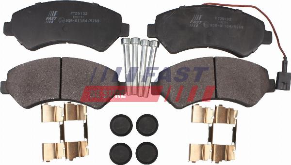 Fast FT29132 - Гальмівні колодки, дискові гальма autozip.com.ua