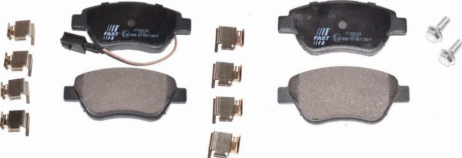 Fast FT29124 - Гальмівні колодки, дискові гальма autozip.com.ua