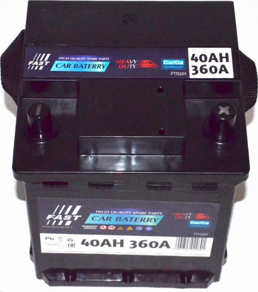 Fast FT75201 - Стартерна акумуляторна батарея, АКБ autozip.com.ua