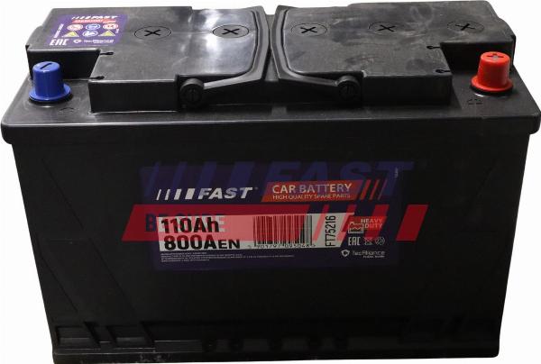 Fast FT75216 - Стартерна акумуляторна батарея, АКБ autozip.com.ua