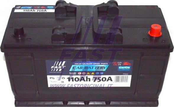 Fast FT75212 - Стартерна акумуляторна батарея, АКБ autozip.com.ua