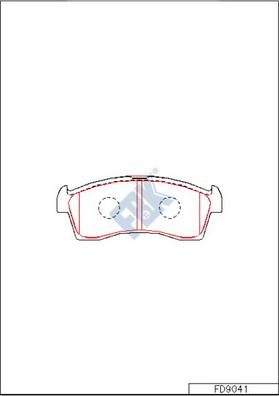 FBK FD9041 - Гальмівні колодки, дискові гальма autozip.com.ua