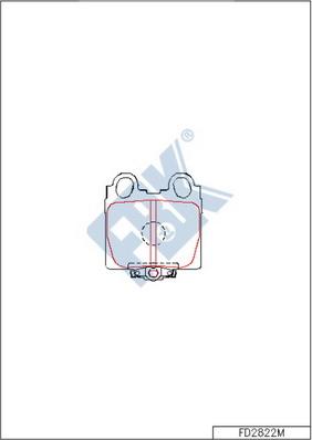 FBK FD2822M - Гальмівні колодки, дискові гальма autozip.com.ua