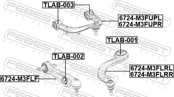 Febest 6724-M3FLF - Важіль незалежної підвіски колеса autozip.com.ua