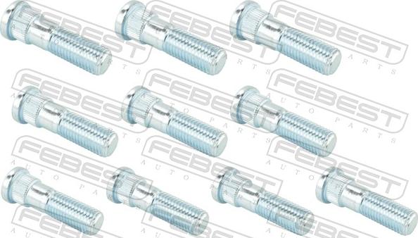 Febest 0484-001-PCS10 - Болт кріплення колеса autozip.com.ua