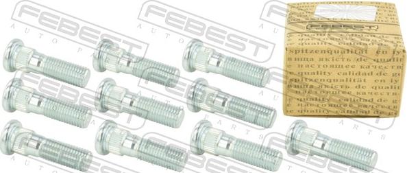 Febest 0484-002-PCS10 - Болт кріплення колеса autozip.com.ua