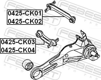Febest 0425-CK02 - Важіль незалежної підвіски колеса autozip.com.ua