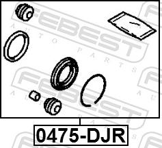 Febest 0475-DJR - Ремкомплект, гальмівний супорт autozip.com.ua
