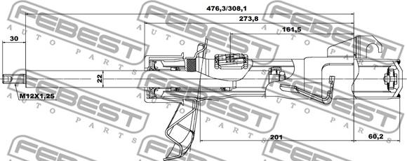 Febest 05665299FR - Амортизатор autozip.com.ua