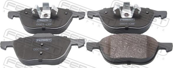 Febest 0501-CRF - Гальмівні колодки, дискові гальма autozip.com.ua